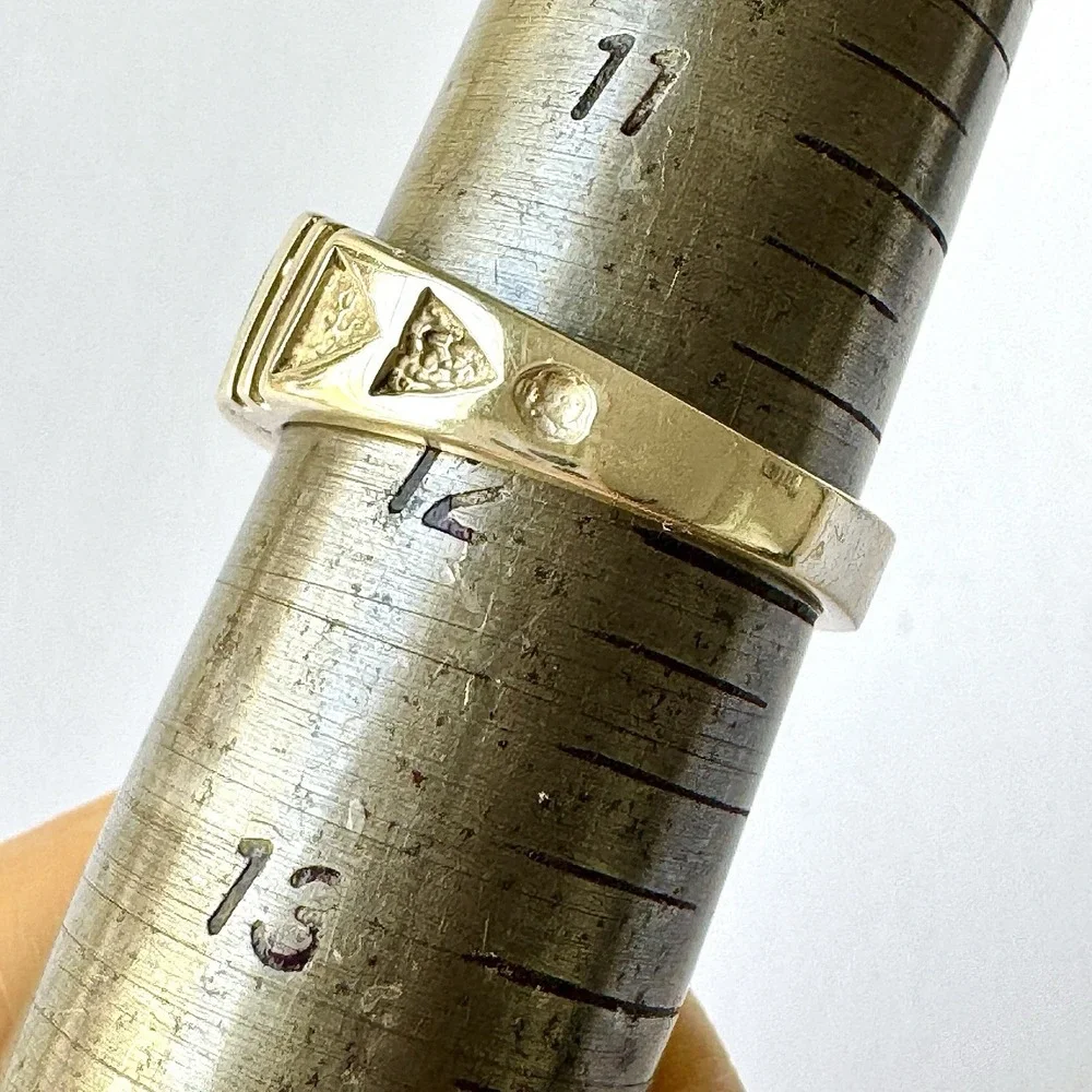 Mens Navajo Wedding Band 12 Ring‎ Turquoise 9mm Inlay Signed Tolino Native Blue